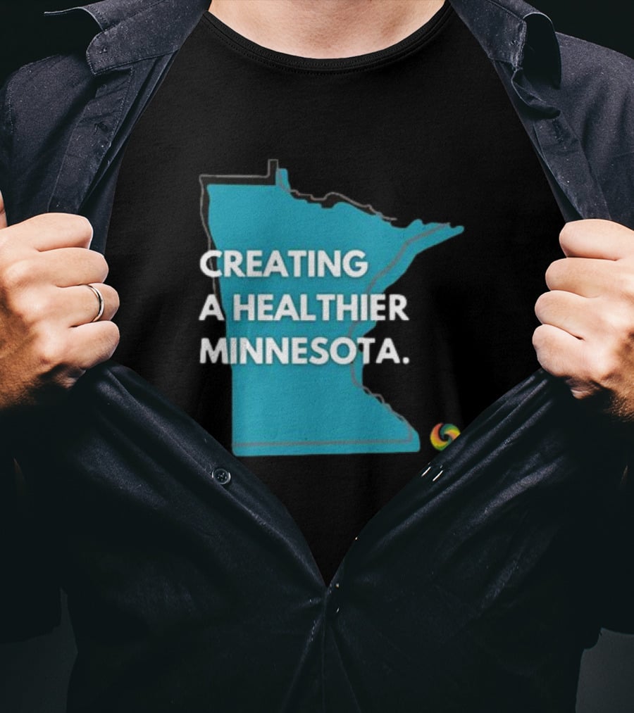 Creating A Healthier Minnesota State Logo With Swirl T-Shirt
