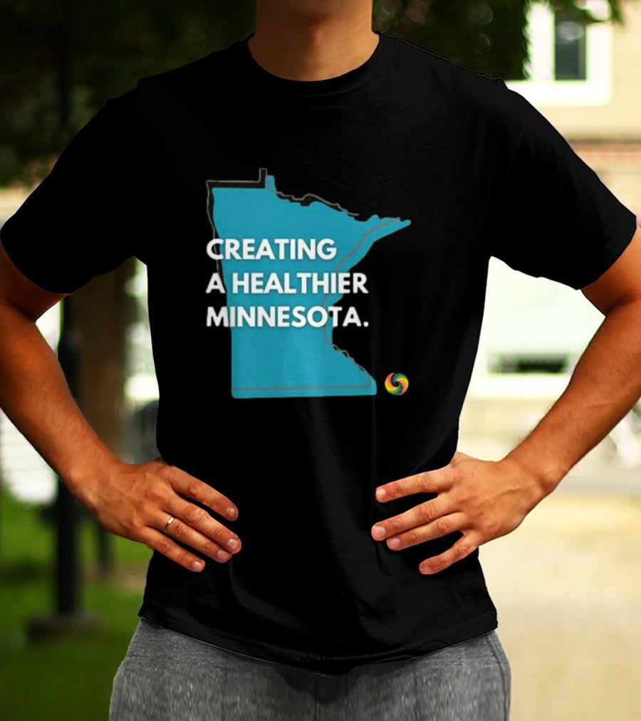 Creating A Healthier Minnesota State Logo With Swirl T-Shirt