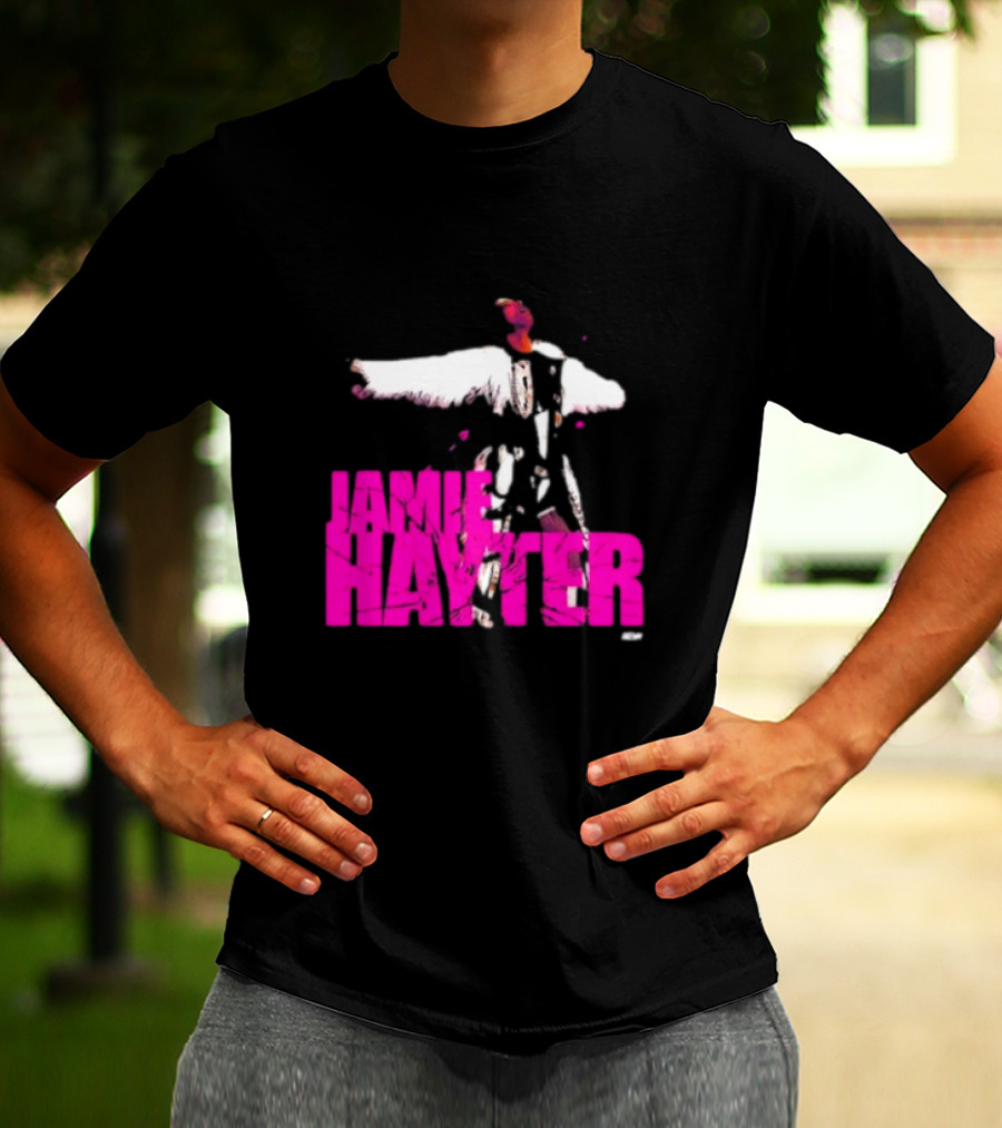 Jamie Hayter Bold Pink Wrestler Aesthetic T-Shirt