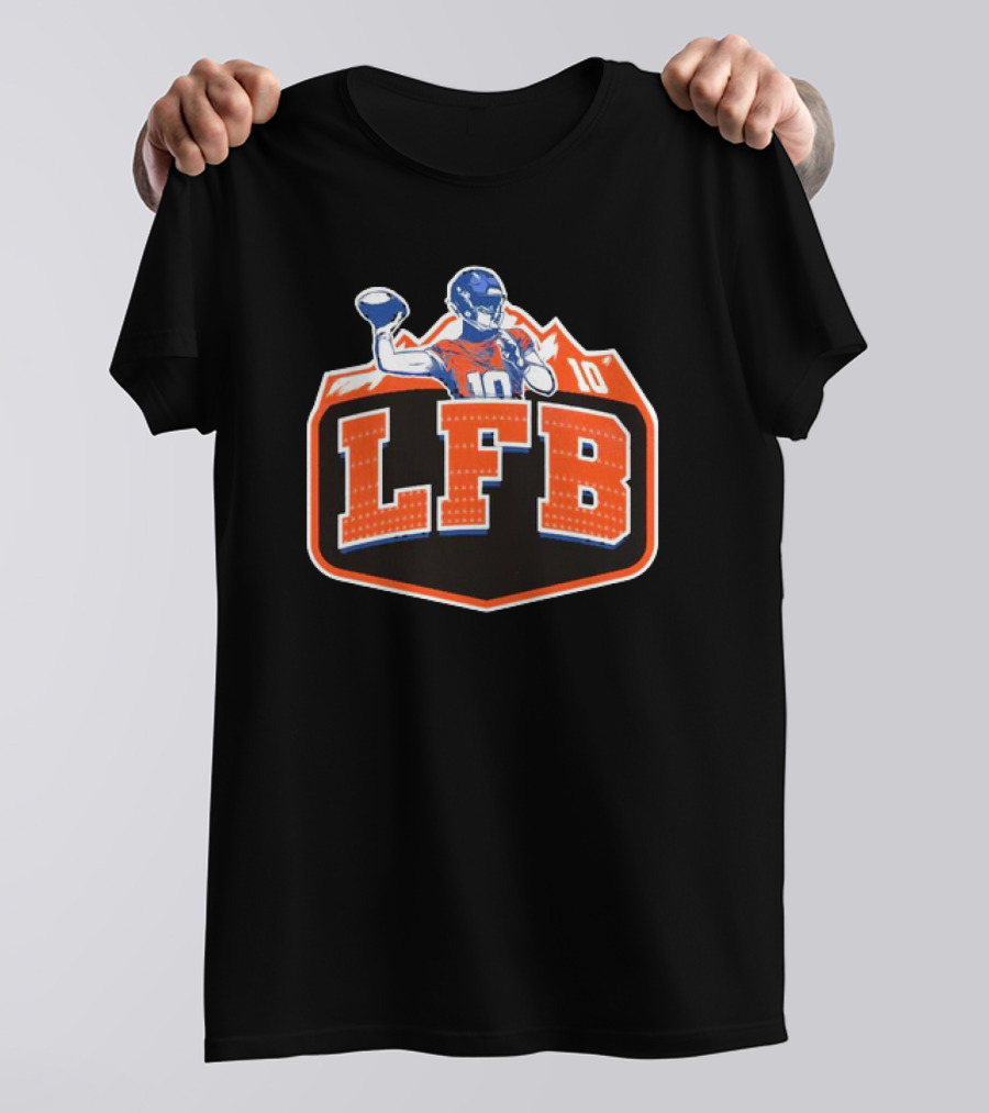 LFB 10 Denver Broncos Bo Nix T-Shirt