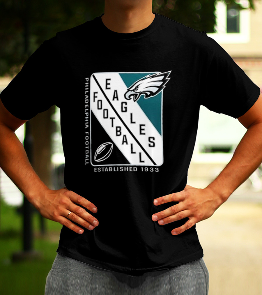 Philadelphia Eagles Football Shield Logo Established 1933 T-Shirt