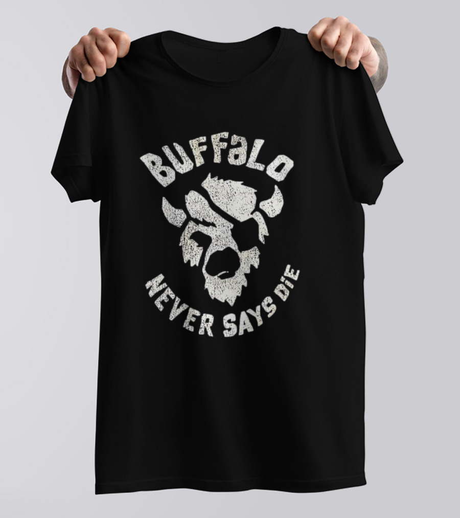 Buffalo Never Says Die Fierce Skull T-Shirt