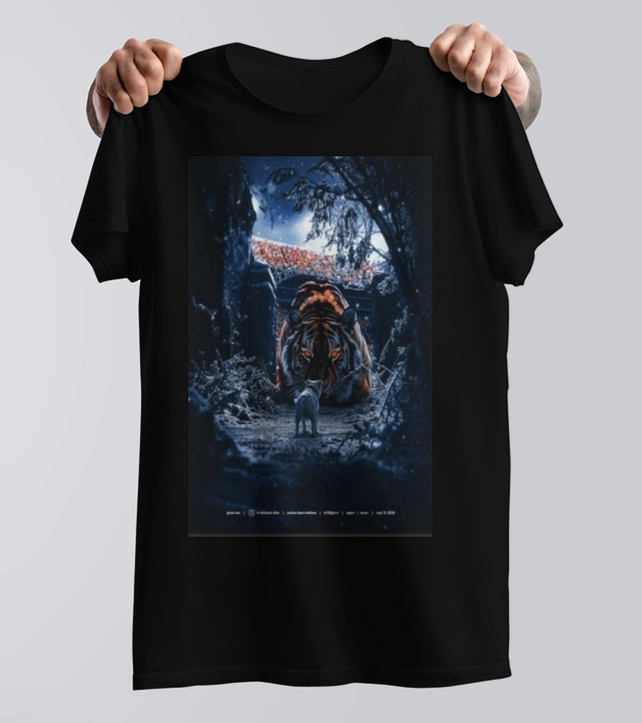 Chapter 1 Kickoff On The Plains Auburn Tigers Stadium Tiger Night Scene T-Shirt