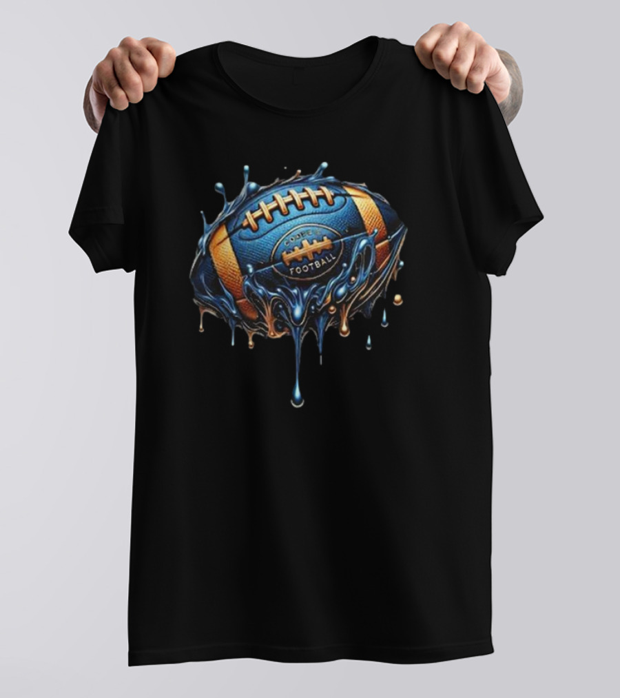 Code Blue Football Dripping Fantasy T-Shirt
