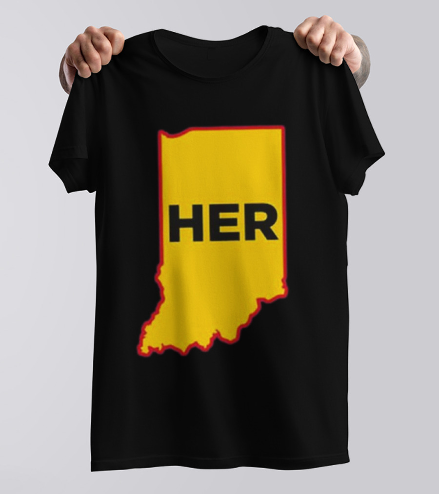Indiana HER Map T-Shirt