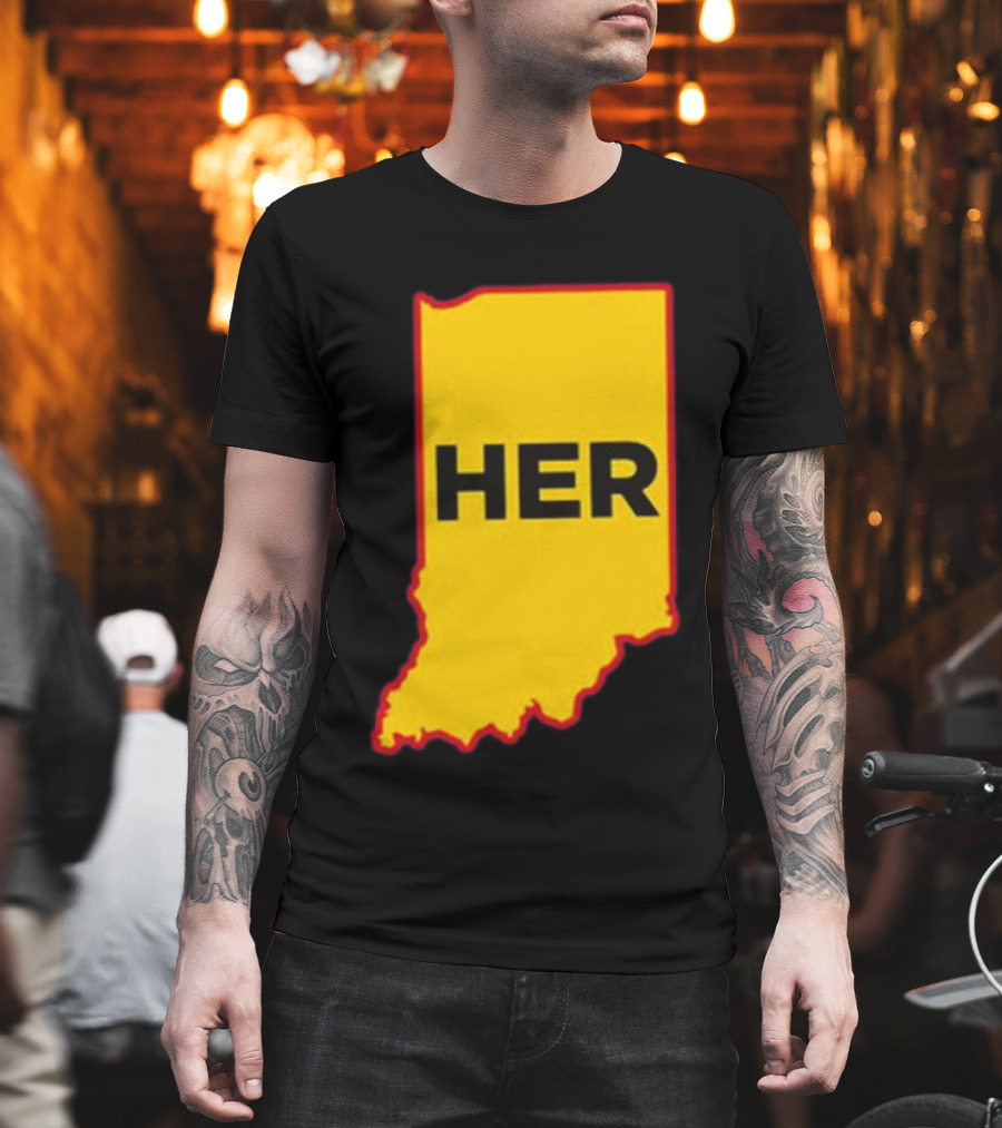 Indiana HER Map T-Shirt
