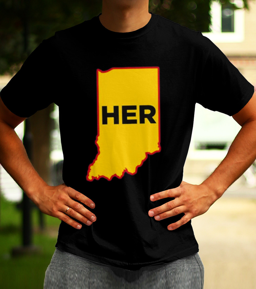 Indiana HER Map T-Shirt