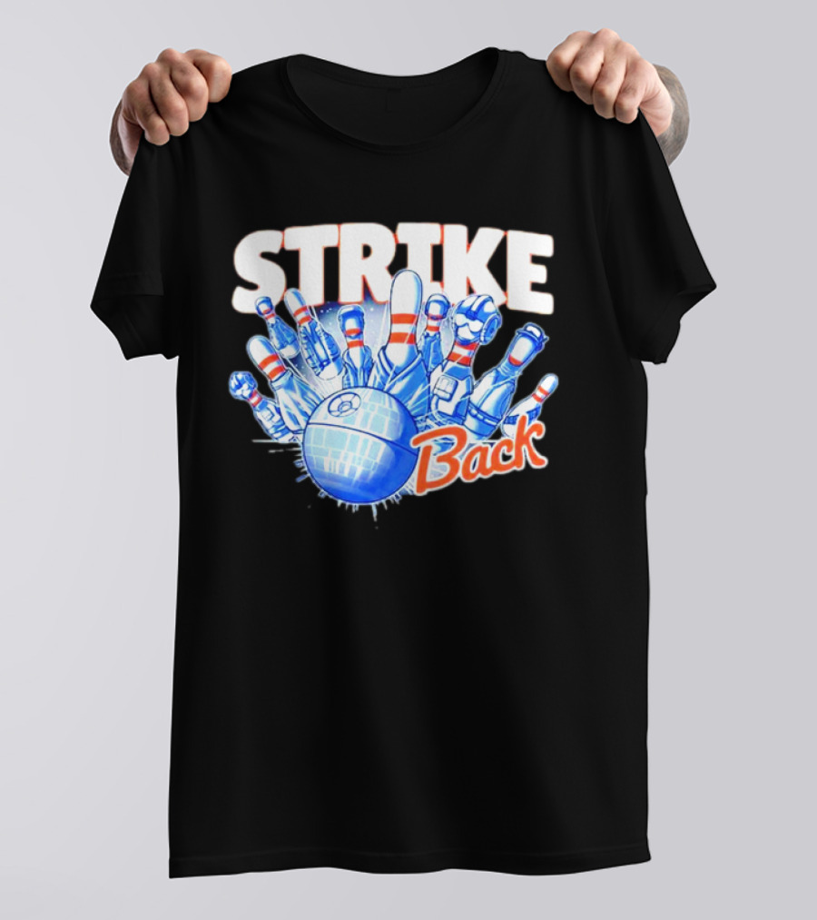 STRIKE Back Bowling And Star Wars Mashup T-Shirt