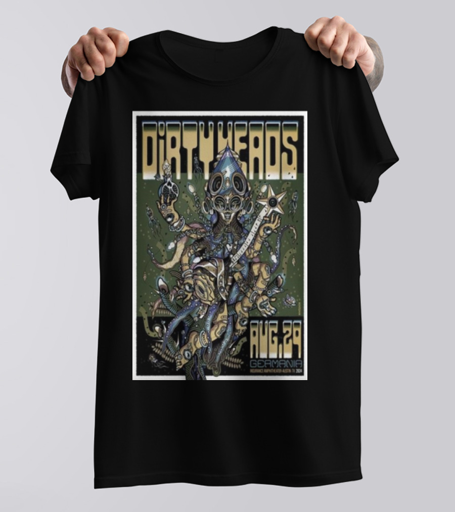 Dirty Heads Germania Insurance Amphitheater Aug 29 Austin TX Surreal Creature T-Shirt