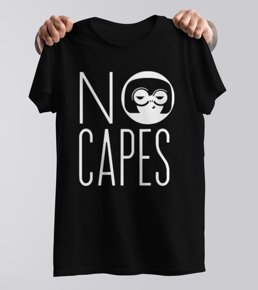 Edna Mode No Capes The Incredibles Disney Logo Iconic T-Shirt