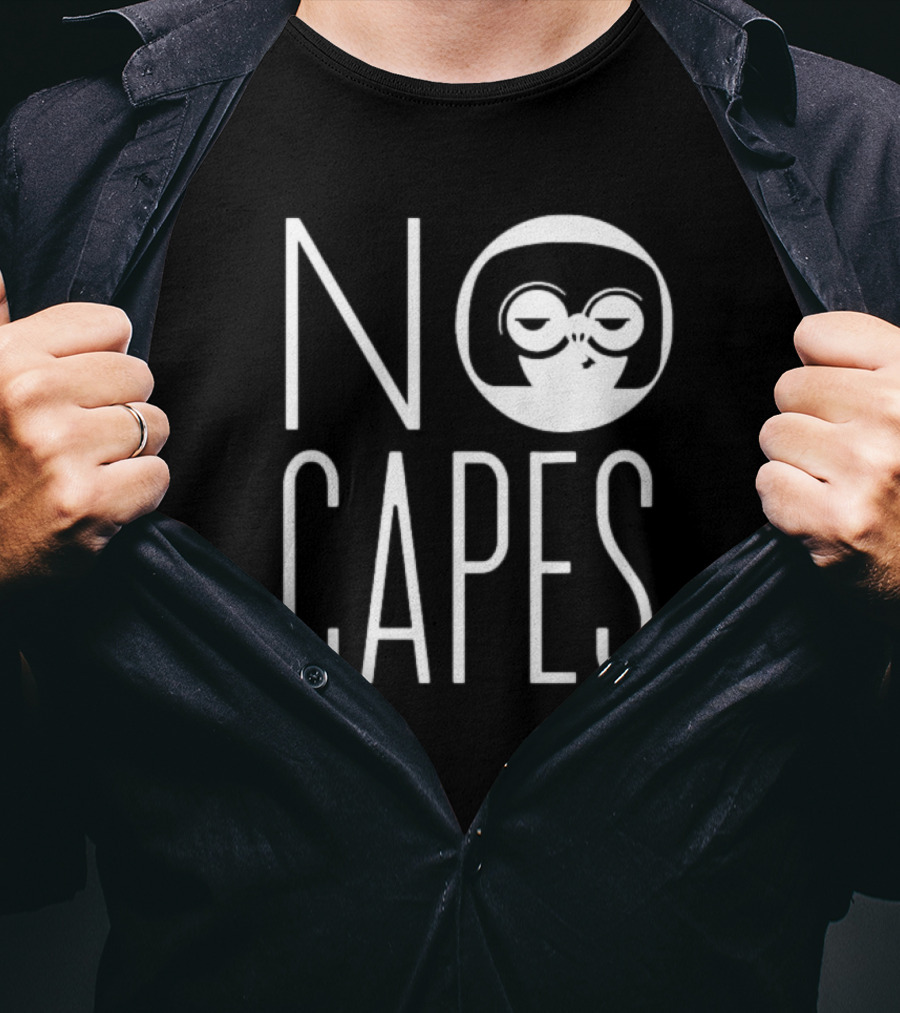 Edna Mode No Capes The Incredibles Disney Logo Iconic T-Shirt
