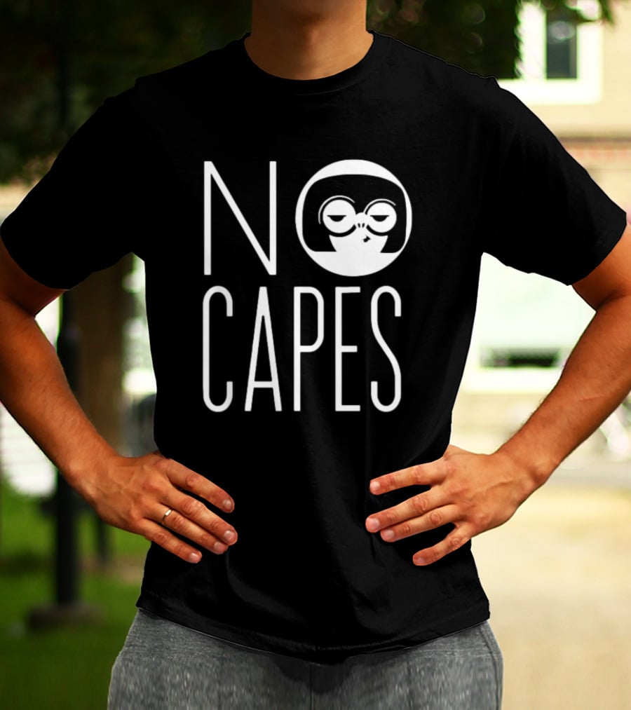 Edna Mode No Capes The Incredibles Disney Logo Iconic T-Shirt