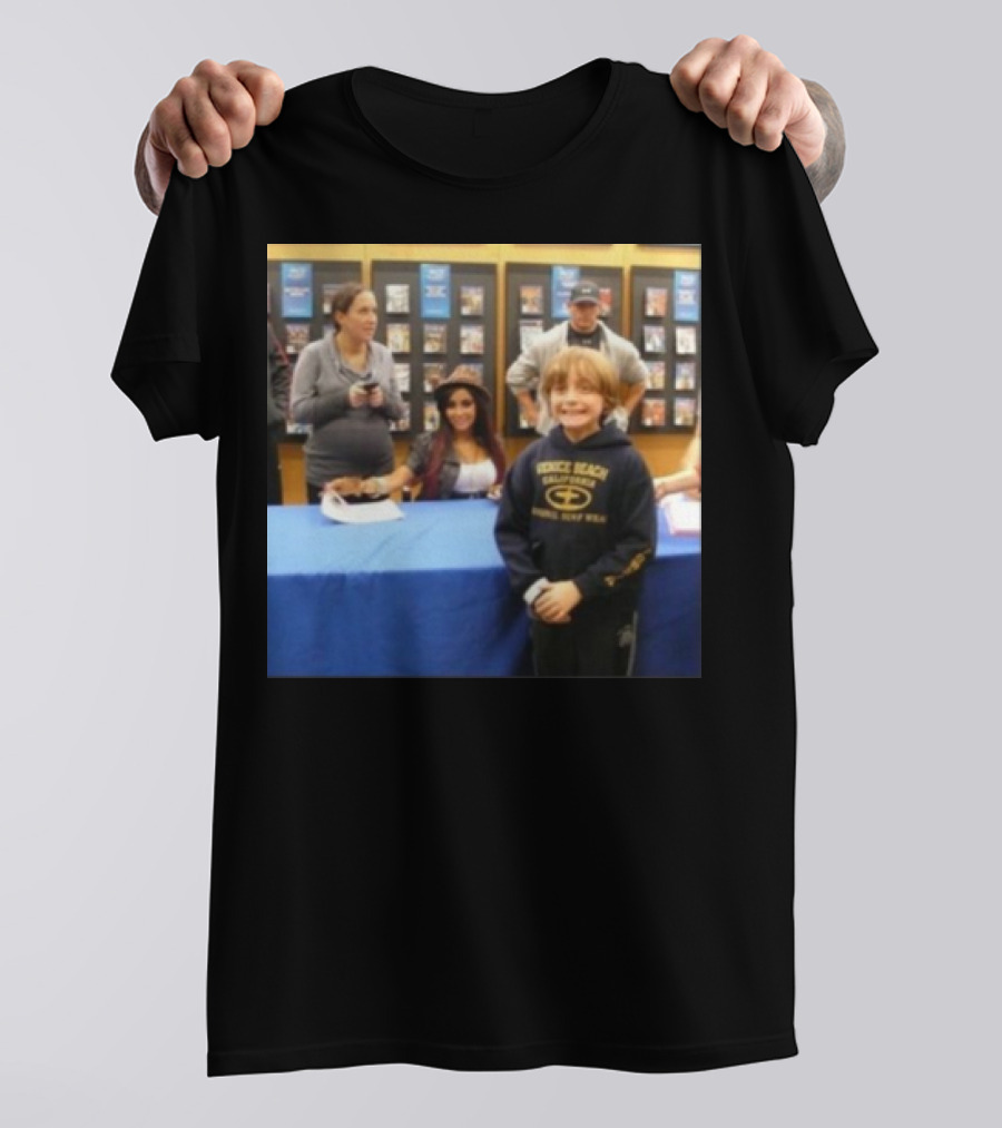 Jake Shane With Nicole Snooki Lavelle Venice Beach Surf Wear T-Shirt