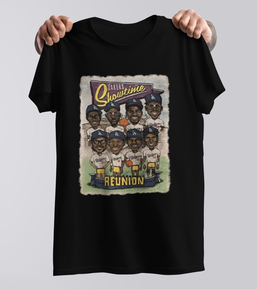 Lakers Showtime Reunion Los Angeles Dodgers T-Shirt
