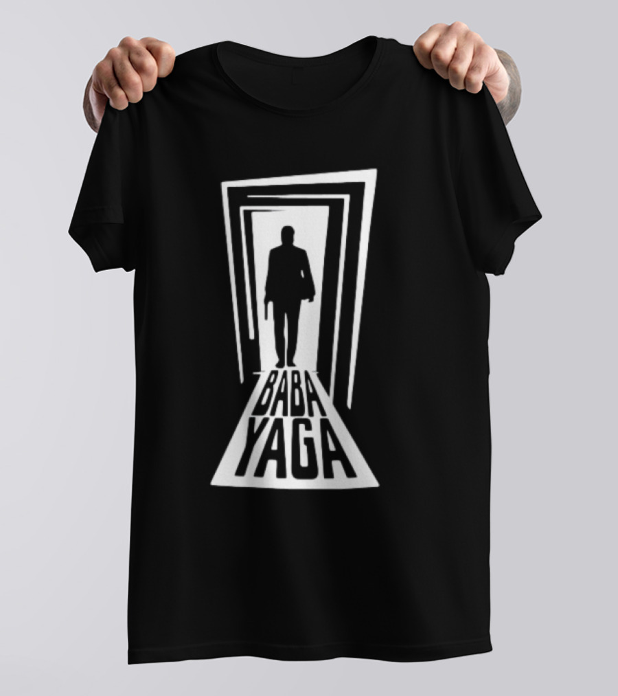 Baba Yaga Silhouette With Doorway T-Shirt