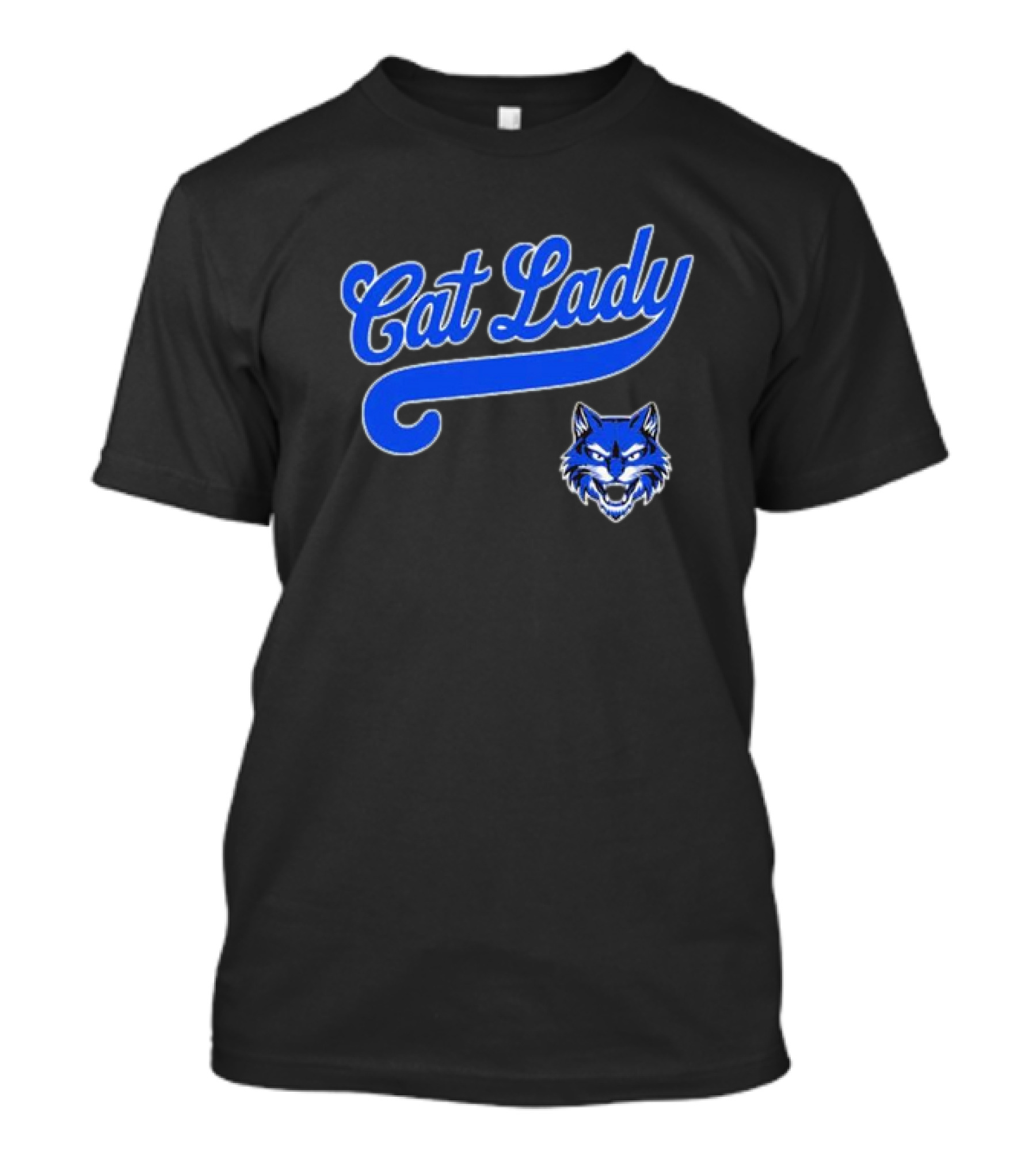 Cat Lady Wildcat Baseball Team T-Shirt