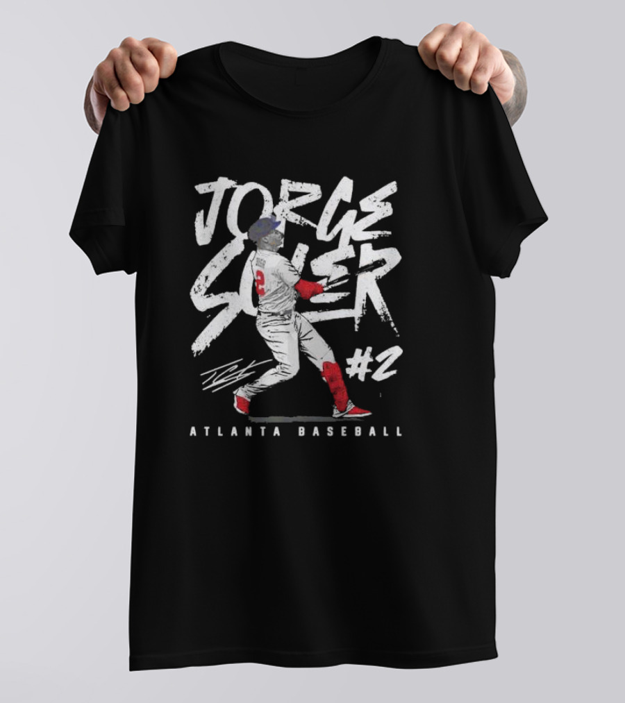 Jorge Soler #2 Atlanta Baseball Signature T-Shirt