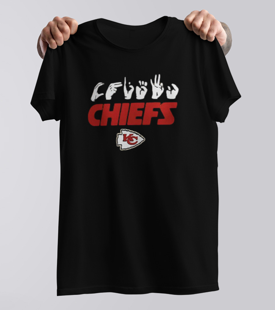 Kansas City Chiefs ASL Love Sign NFL Homage T-Shirt