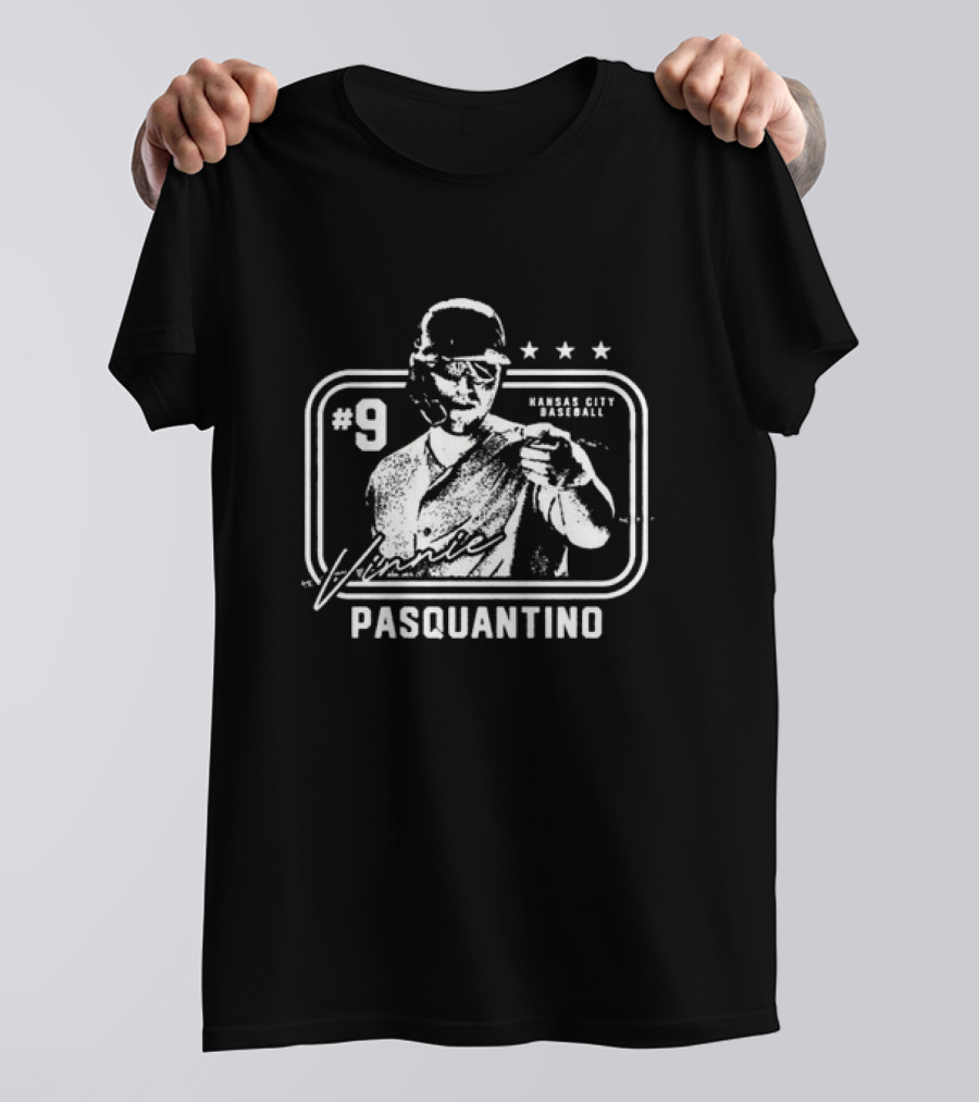 Vinnie Pasquantino #9 Kansas City Baseball Signature T-Shirt