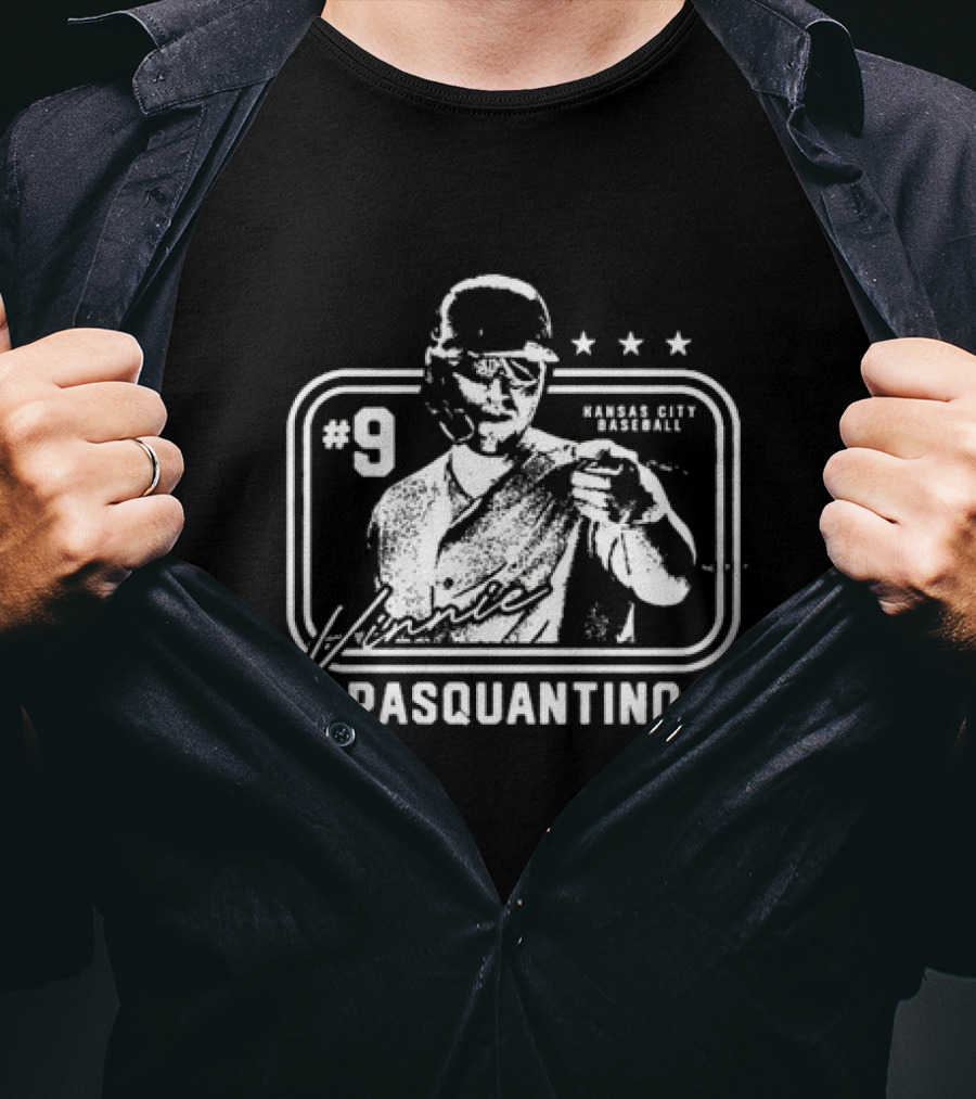 Vinnie Pasquantino #9 Kansas City Baseball Signature T-Shirt