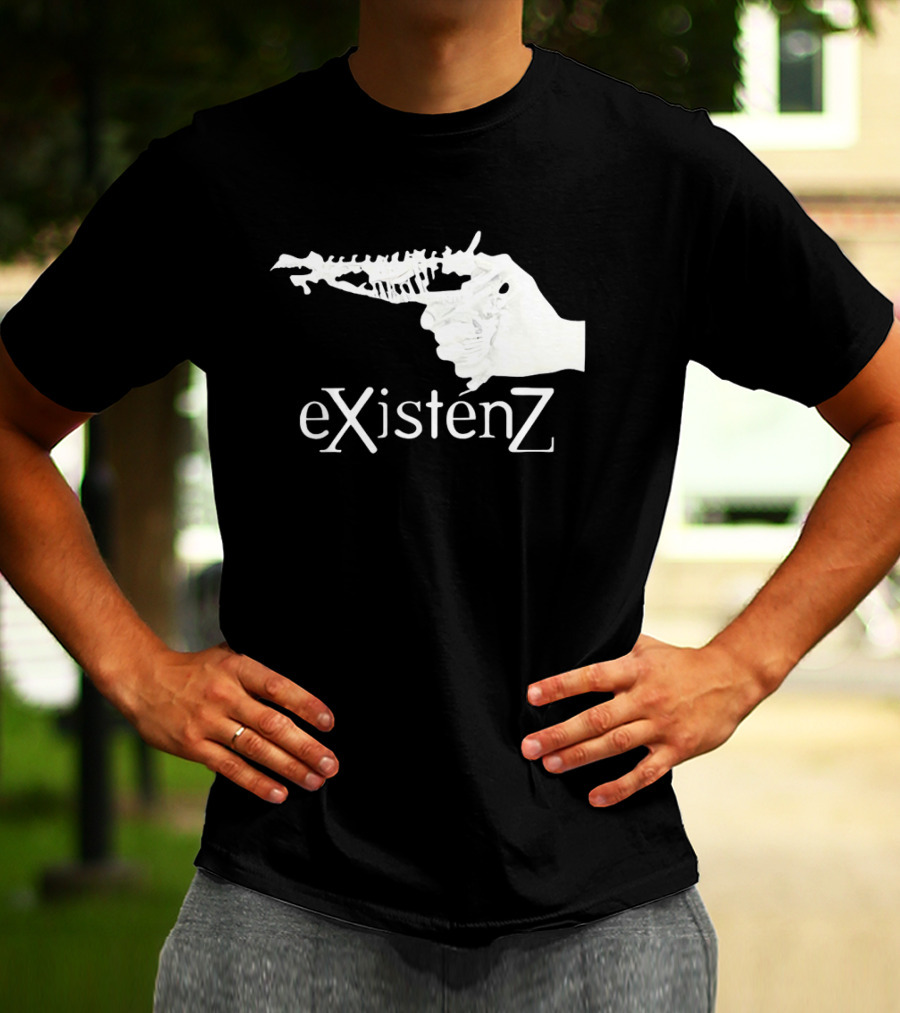 Gristle EXistenZ Skeletal Gun T-Shirt