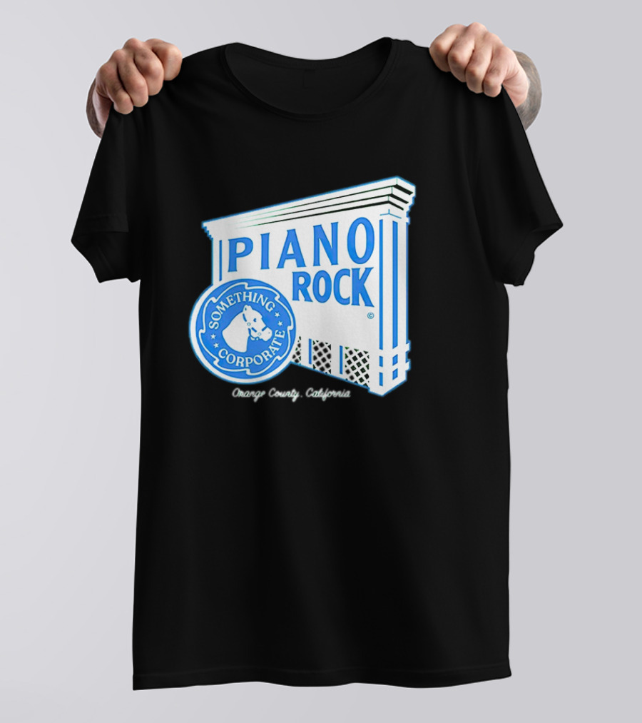 Piano Rock Something Corporate Orange County California T-Shirt