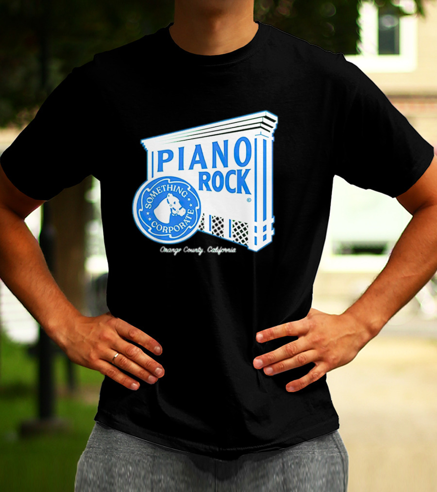 Piano Rock Something Corporate Orange County California T-Shirt