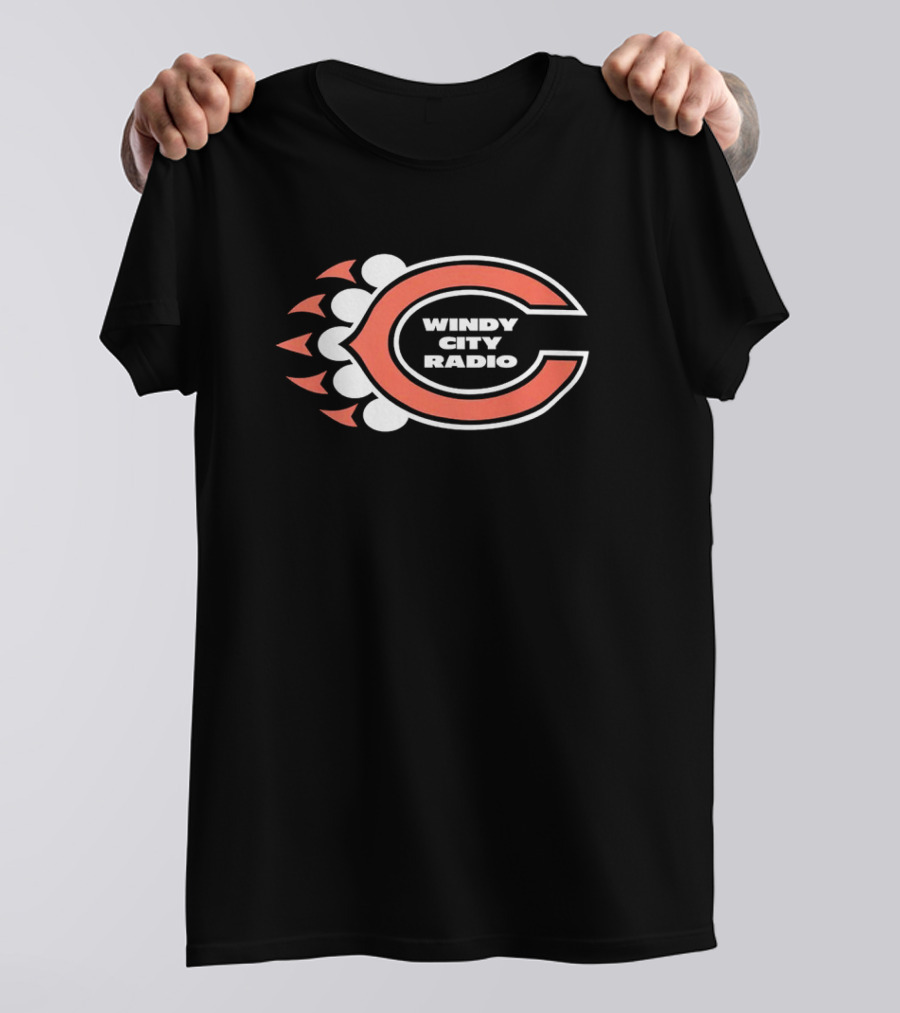 Windy City Radio Chicago Bears C Letter T-Shirt