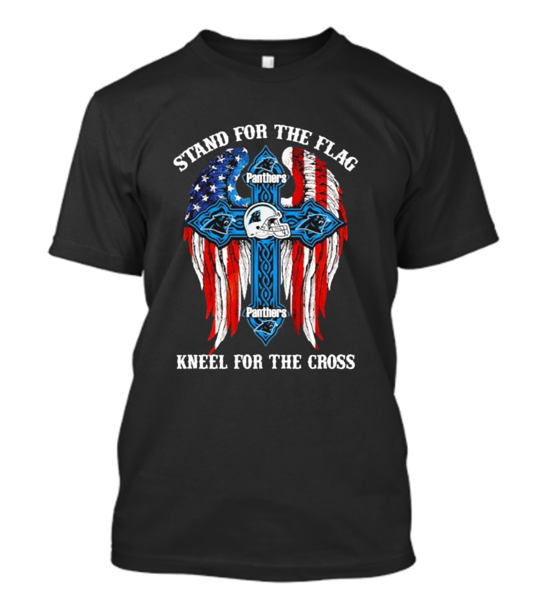 Stand For The Flag Kneel For The Cross Panthers T-Shirt