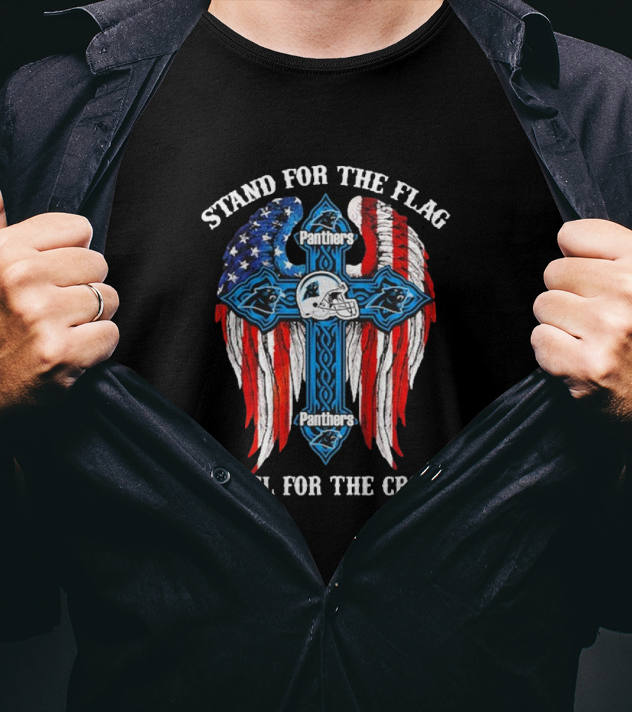 Stand For The Flag Kneel For The Cross Panthers T-Shirt