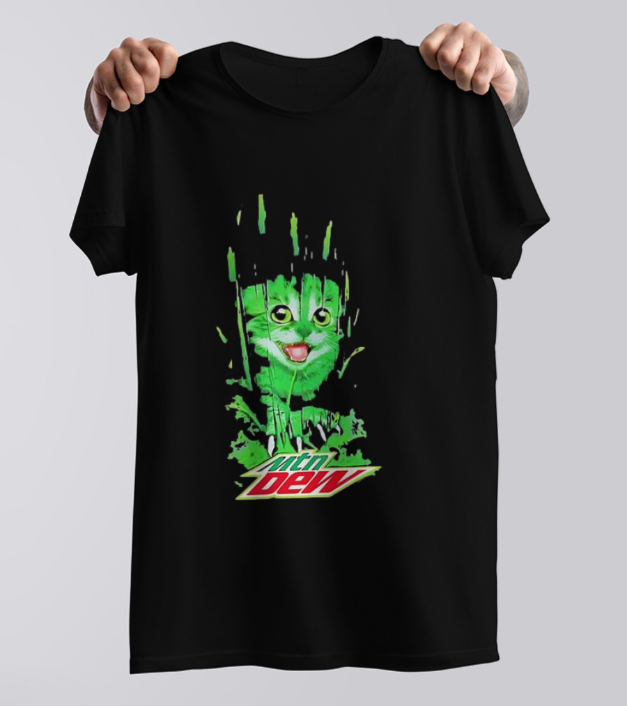 Mtn Dew Green Cat Splash T-Shirt