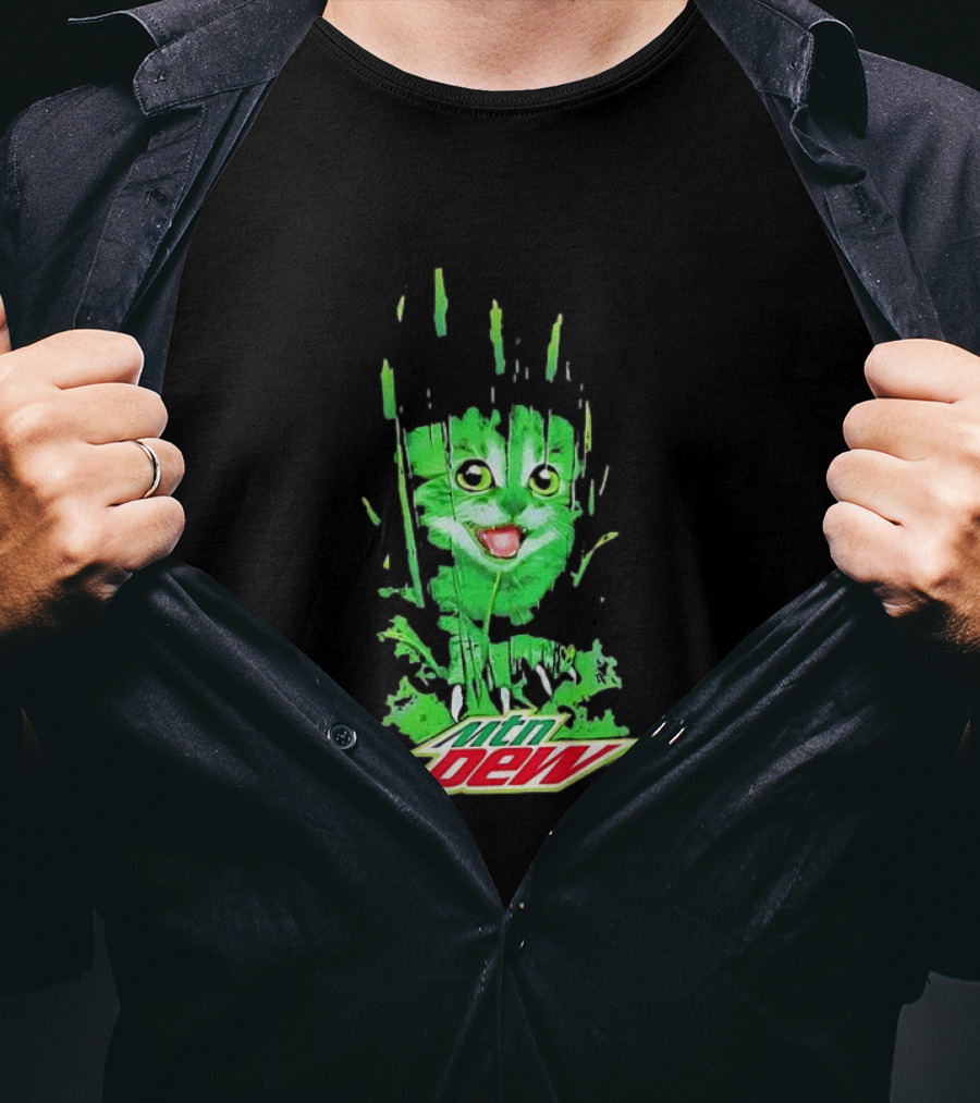 Mtn Dew Green Cat Splash T-Shirt