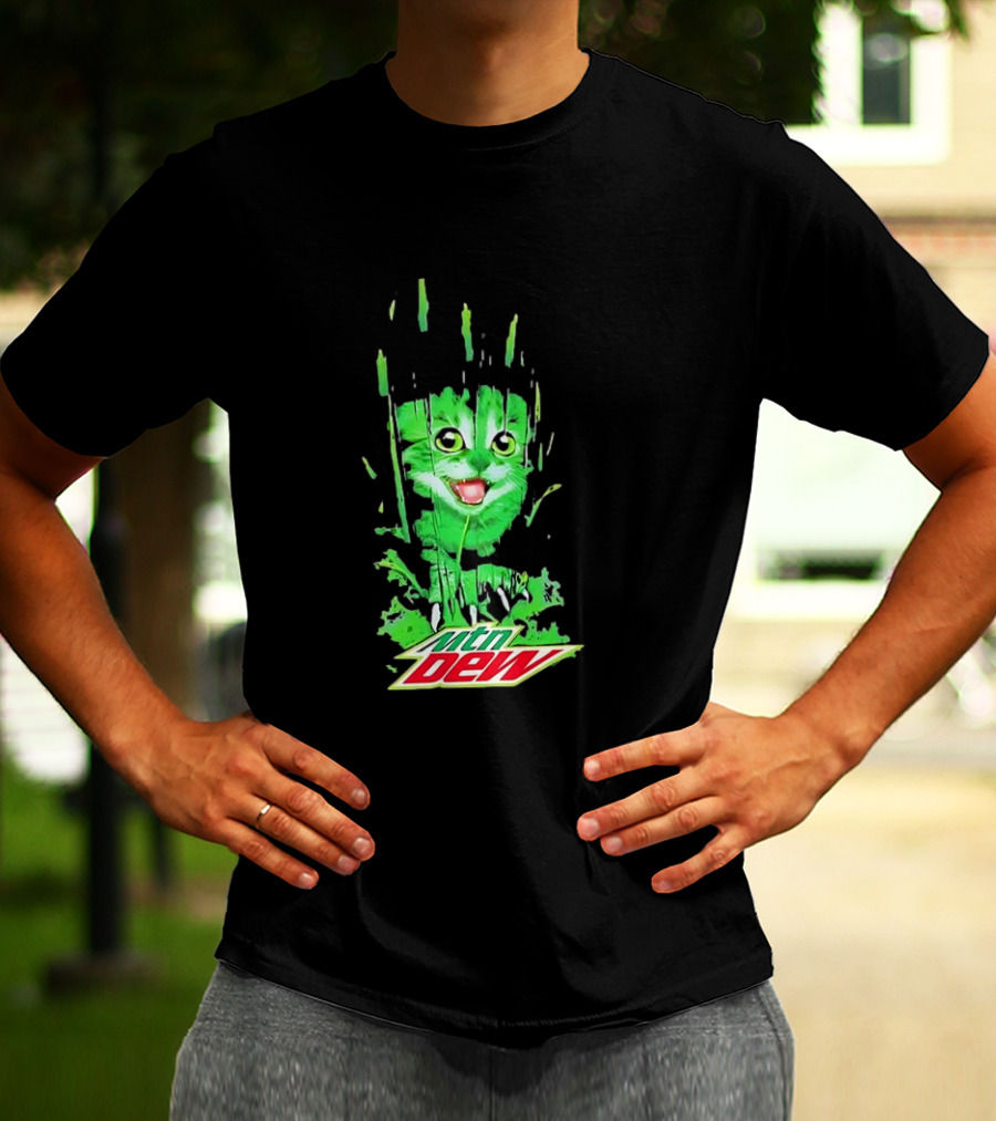 Mtn Dew Green Cat Splash T-Shirt