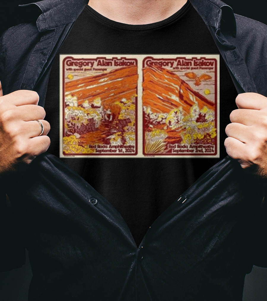 Gregory Alan Isakov With Special Guest Red Rocks Amphitheatre September 1st 2nd T-Shirt