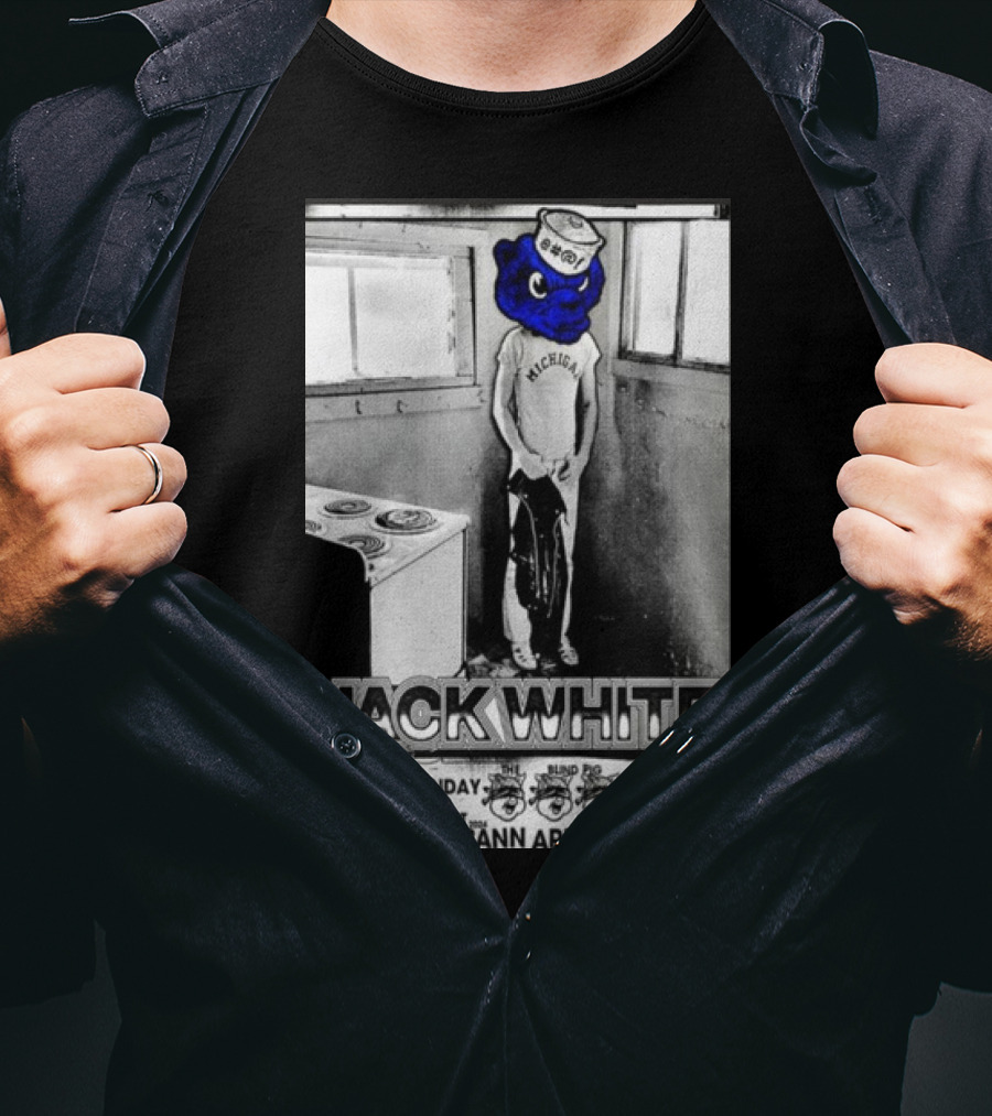 Jack White Michigan Blue Bear Ann Arbor September 1 T-Shirt