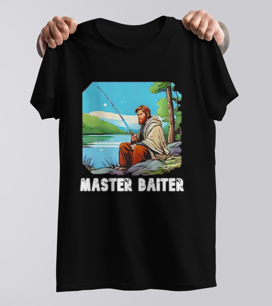 Obi-Wan Kenobi Fishing Master Baiter Forest Scene T-Shirt