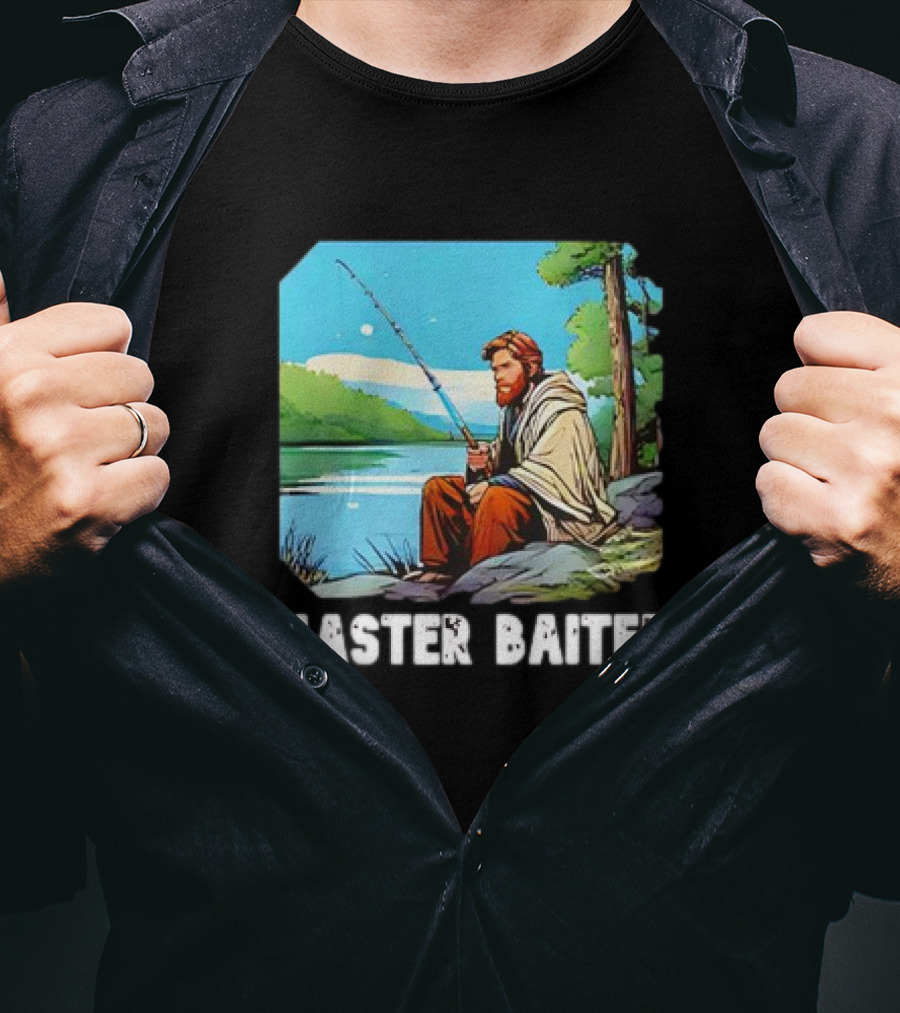 Obi-Wan Kenobi Fishing Master Baiter Forest Scene T-Shirt