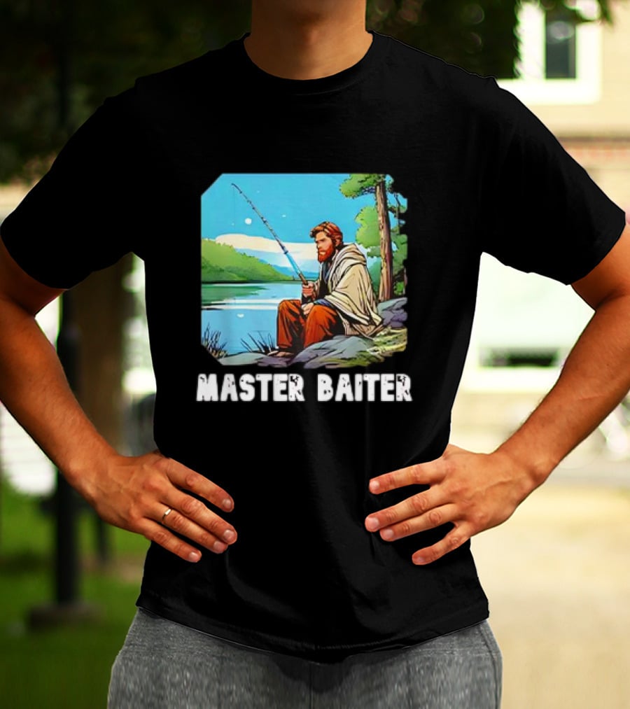 Obi-Wan Kenobi Fishing Master Baiter Forest Scene T-Shirt