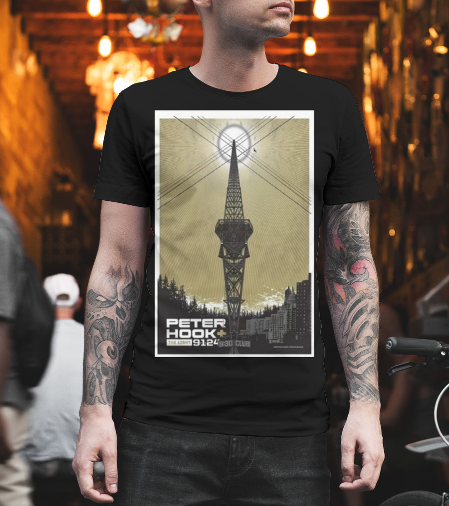 Peter Hook And The Light 9/1/24 9:30 Club Washington DC Tour T-Shirt