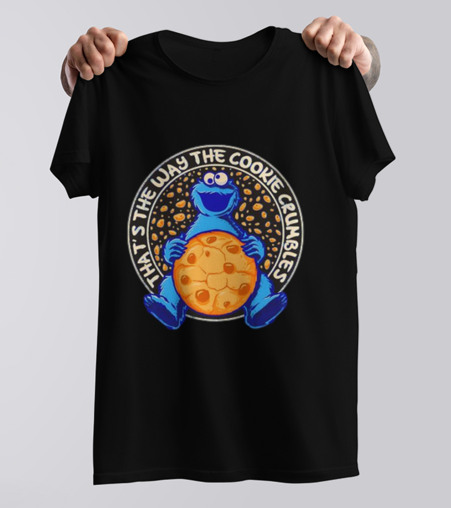 That’s The Way The Cookie Crumbles Blue Monster Holding Cookie T-Shirt