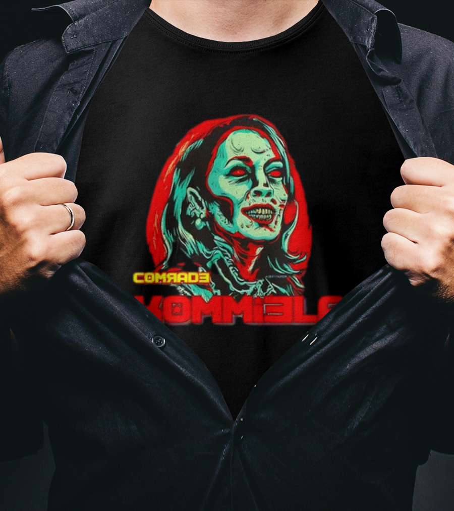 Walton And Johnson Comrade Kommiela Zombie Face T-Shirt