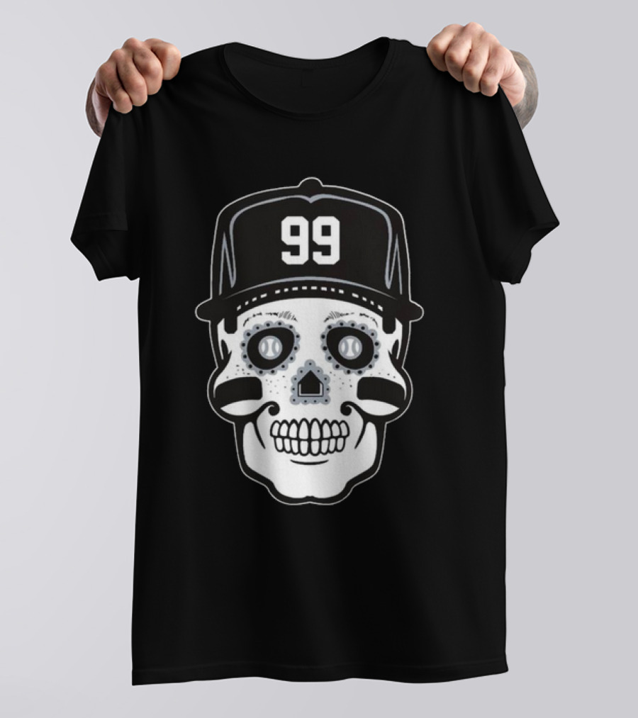 Aaron Judge 99 Sugar Skull Baseball T-Shirt
