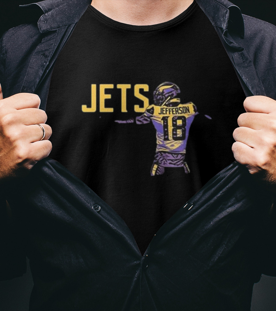 Anthony Edwards Jets Justin Jefferson Football Jersey 18 T-Shirt