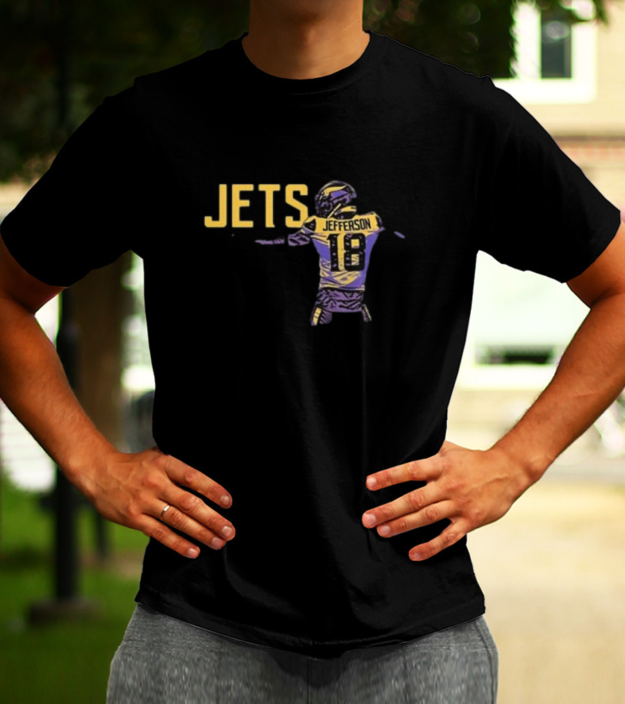 Anthony Edwards Jets Justin Jefferson Football Jersey 18 T-Shirt