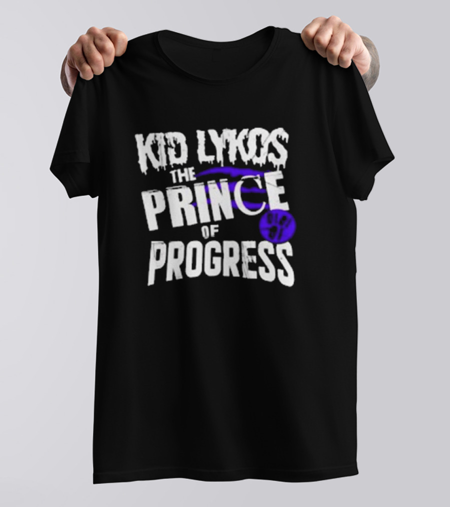 Kid Lykos The Prince Of Progress With Paw Prints T-Shirt