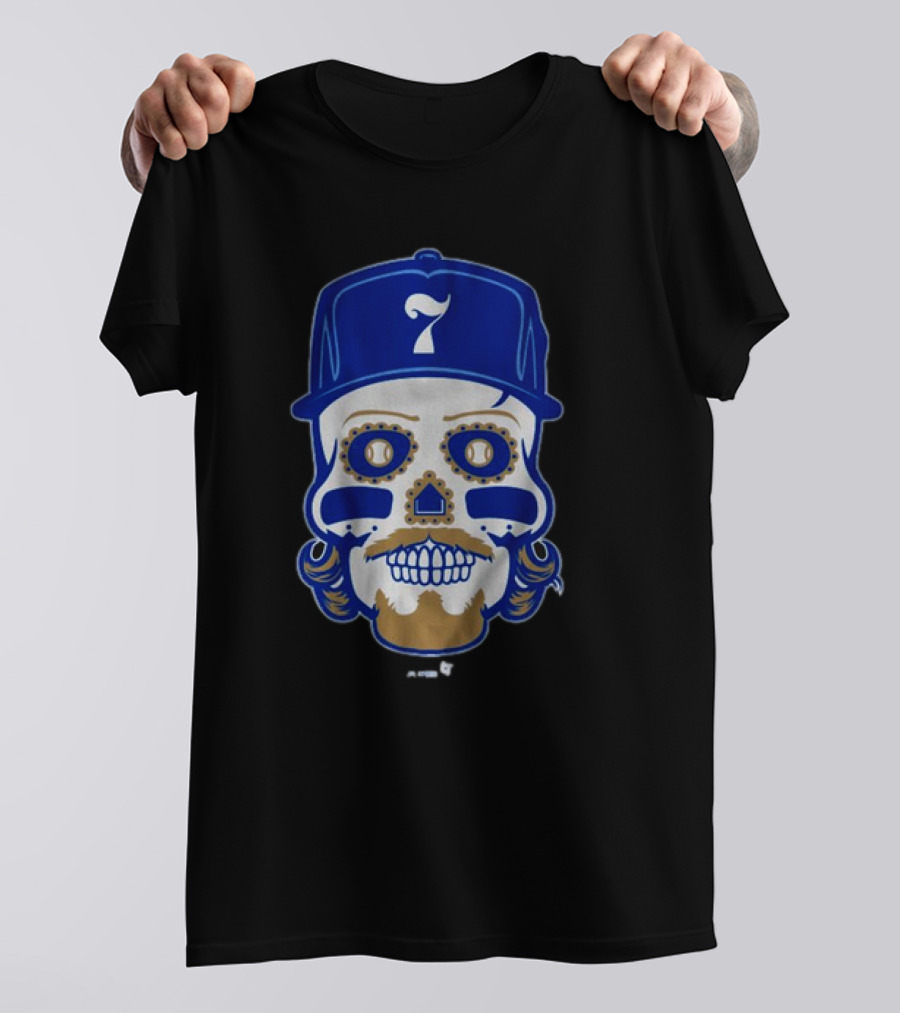 Bobby Witt Jr. Sugar Skull Baseball Cap T-Shirt