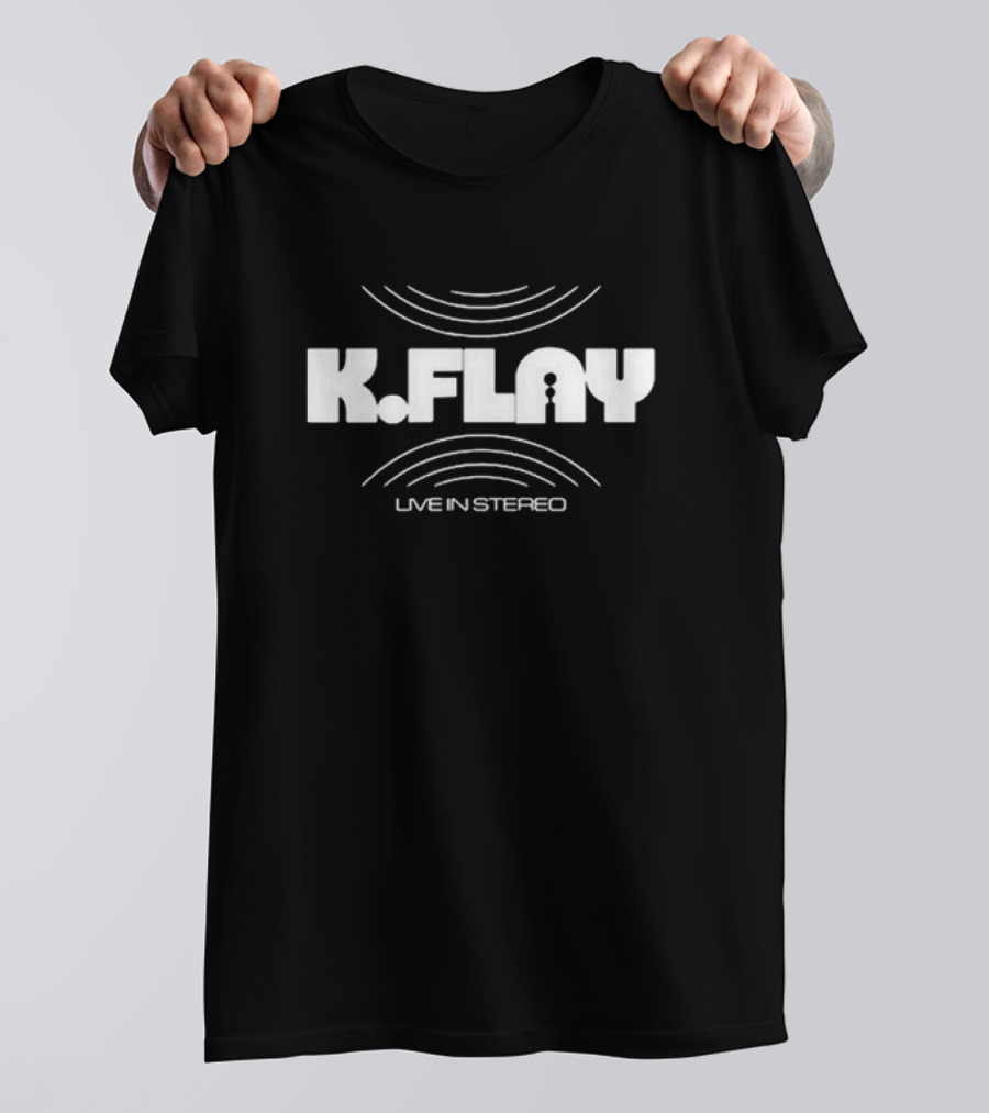 K.Flay Live In Stereo Retro Audio Waves T-Shirt