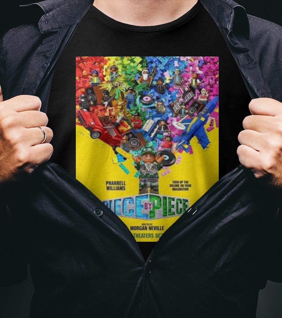 PHARRELL WILLIAMS PIECE BY PIECE TURN UP THE VOLUME OF YOUR IMAGINATION RELEASING IN THEATERS OCTOBER 11 T-Shirt
