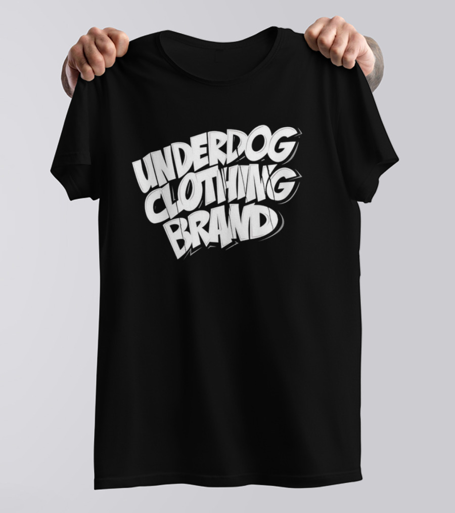 UNDERDOG CLOTHING BRAND Streetwear Bold Lettering T-Shirt