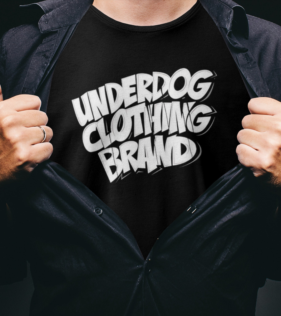 UNDERDOG CLOTHING BRAND Streetwear Bold Lettering T-Shirt